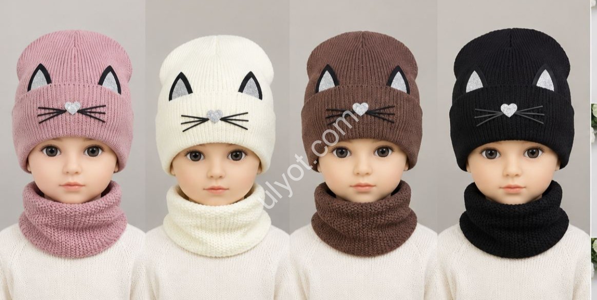 КОМПЛЕКТ (ONE SIZE 50-52) КОШКА ФЛИС МИКС 