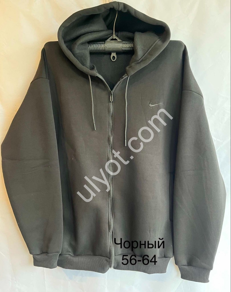 КОФТА N02 (56-64) ФЛИС ЧЕРНЫЙ 