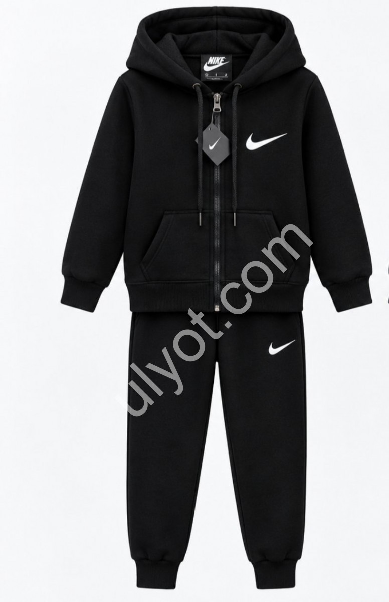 СПОРТ.КОСТЮМ N02 (26-34) ФЛИС МАНЖЕТ ЧЕРНЫЙ 