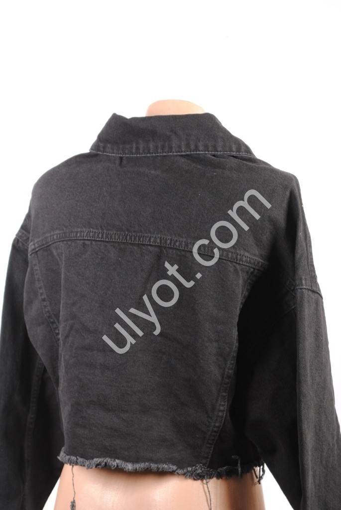ДЖИНСОВАЯ КУРТКА TOP SHOP (S-L) ЧЕРНЫЙ 8842