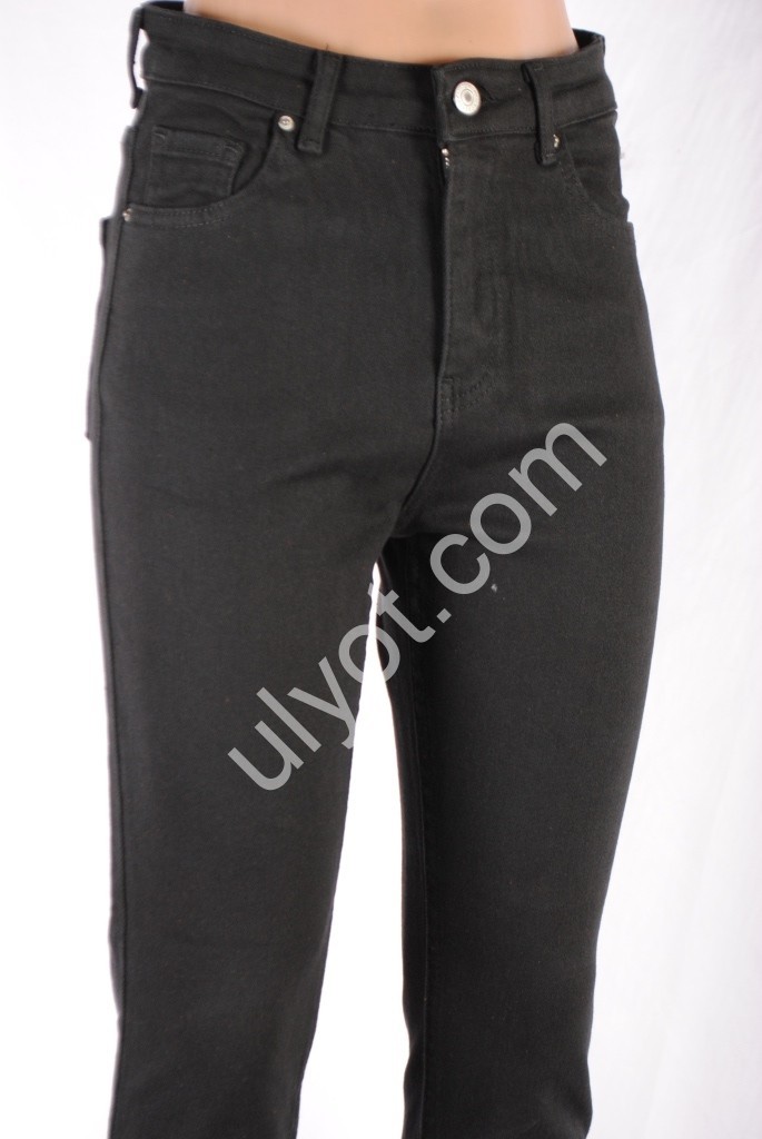 Фото 2 ДЖИНСЫ TOP SHOP (25-32) ЧЕРНЫЙ БАЙКА 4868