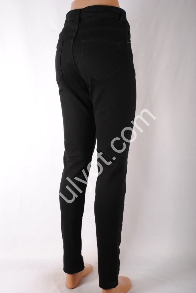 Фото 3 ДЖИНСЫ TOP SHOP (25-32) ЧЕРНЫЙ БАЙКА 4868