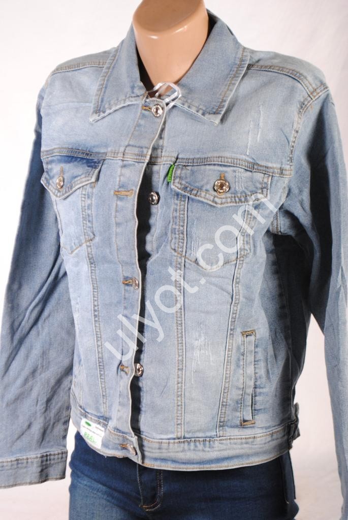 ДЖИНСОВАЯ КУРТКА NEW JEANS (XS-2XL) ГОЛУБОЙ 907