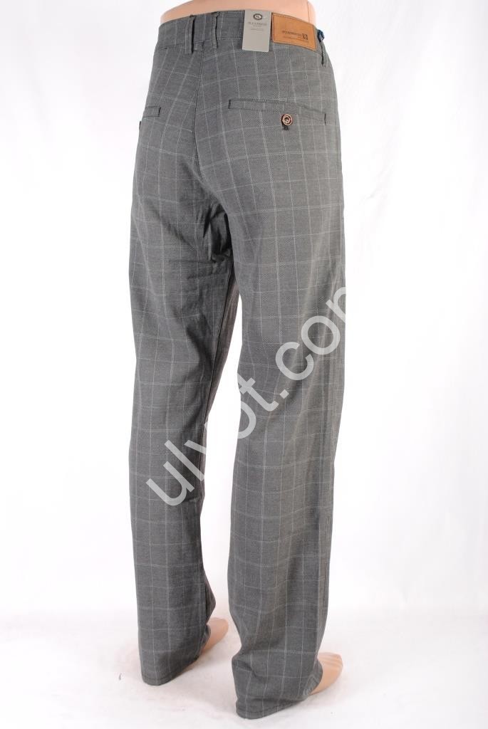 БРЮКИ PLUS PRESS (34-38) Т.СЕРЫЙ 8149