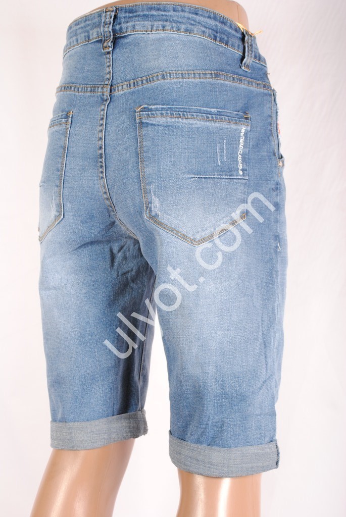 Фото 1 ШОРТЫ NEW JEANS (31-42) ГОЛУБОЙ 812