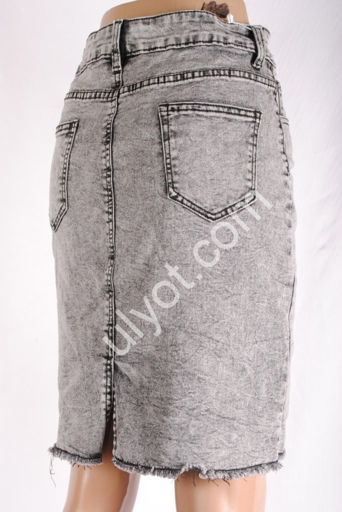 ЮБКА NEW JEANS (25-30) СЕРЫЙ 3006