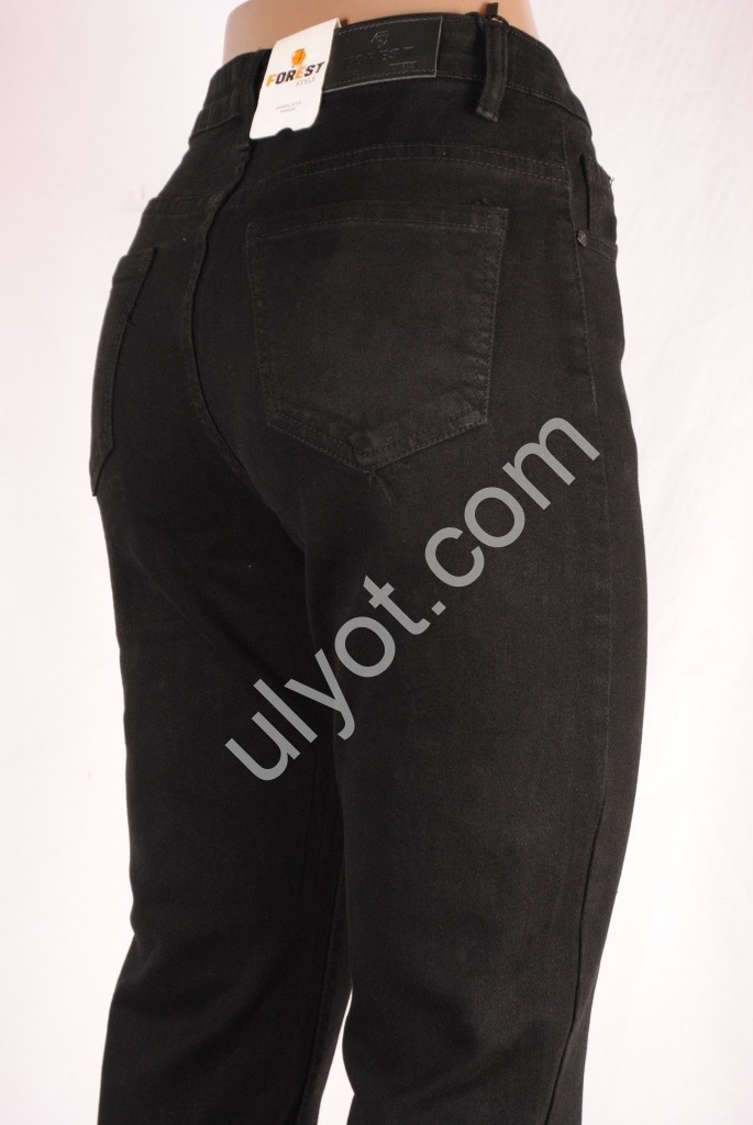 ДЖИНСЫ FOREST JEANS (25-30) ЧЕРНЫЙ 3179