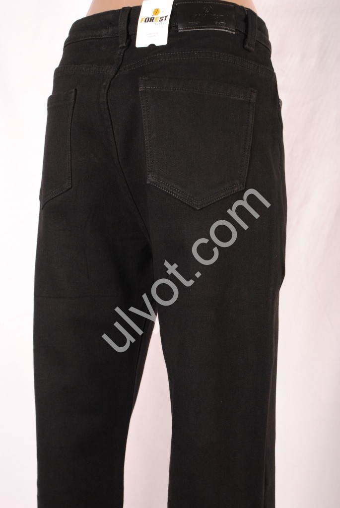 ДЖИНСИ FOREST JEANS (30-36) ЧОРНИЙ ФЛІС 3368