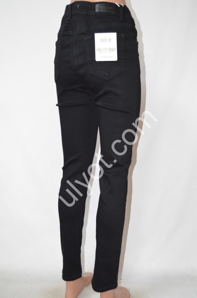 Фото 3 ДЖИНСЫ PRETTY BABY (31-38) ЧЕРНЫЙ S020