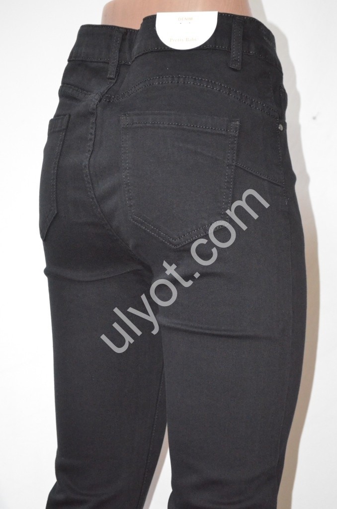 ДЖИНСЫ PRETTY BABY (31-38) ЧЕРНЫЙ 085