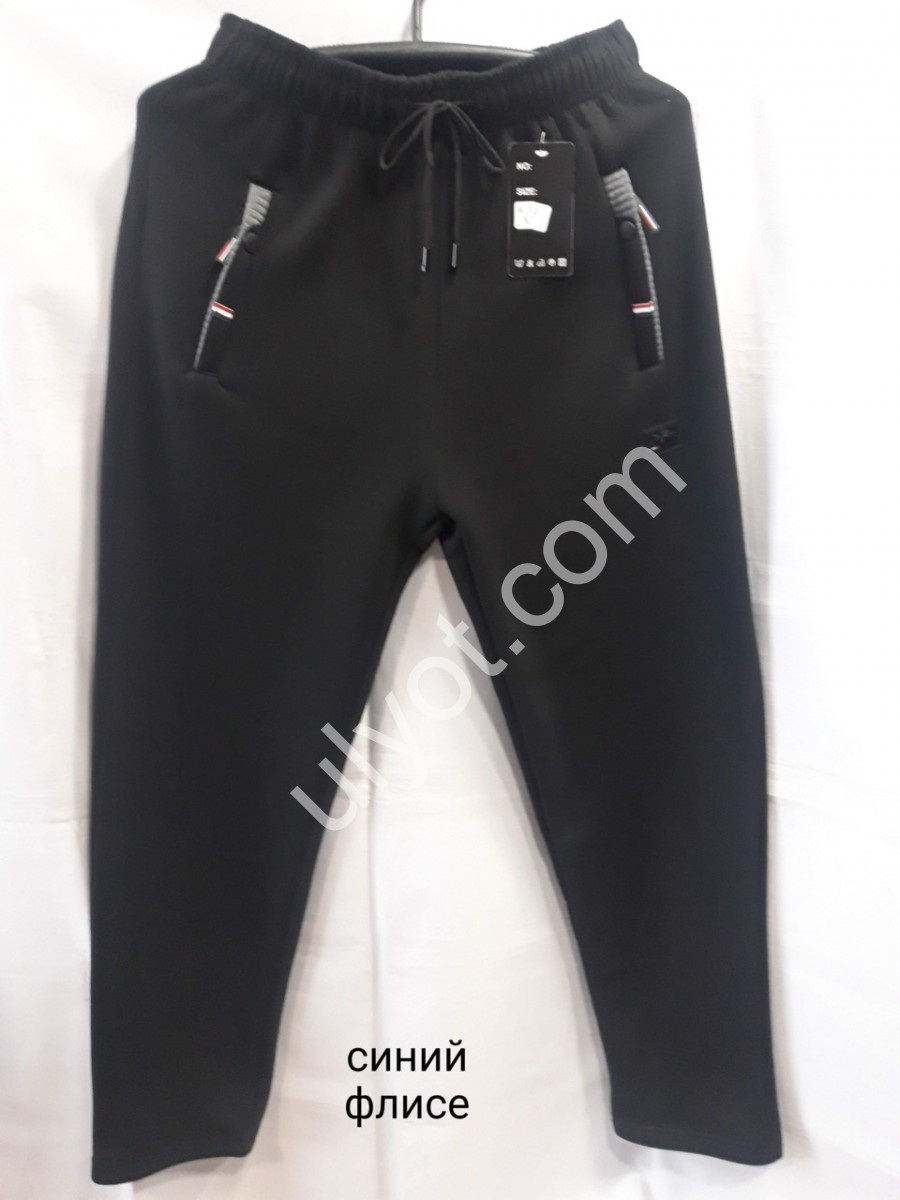 СПОРТ.ШТАНЫ (M-3XL) ПРЯМОЙ Т.СИНИЙ ФЛИС 2052