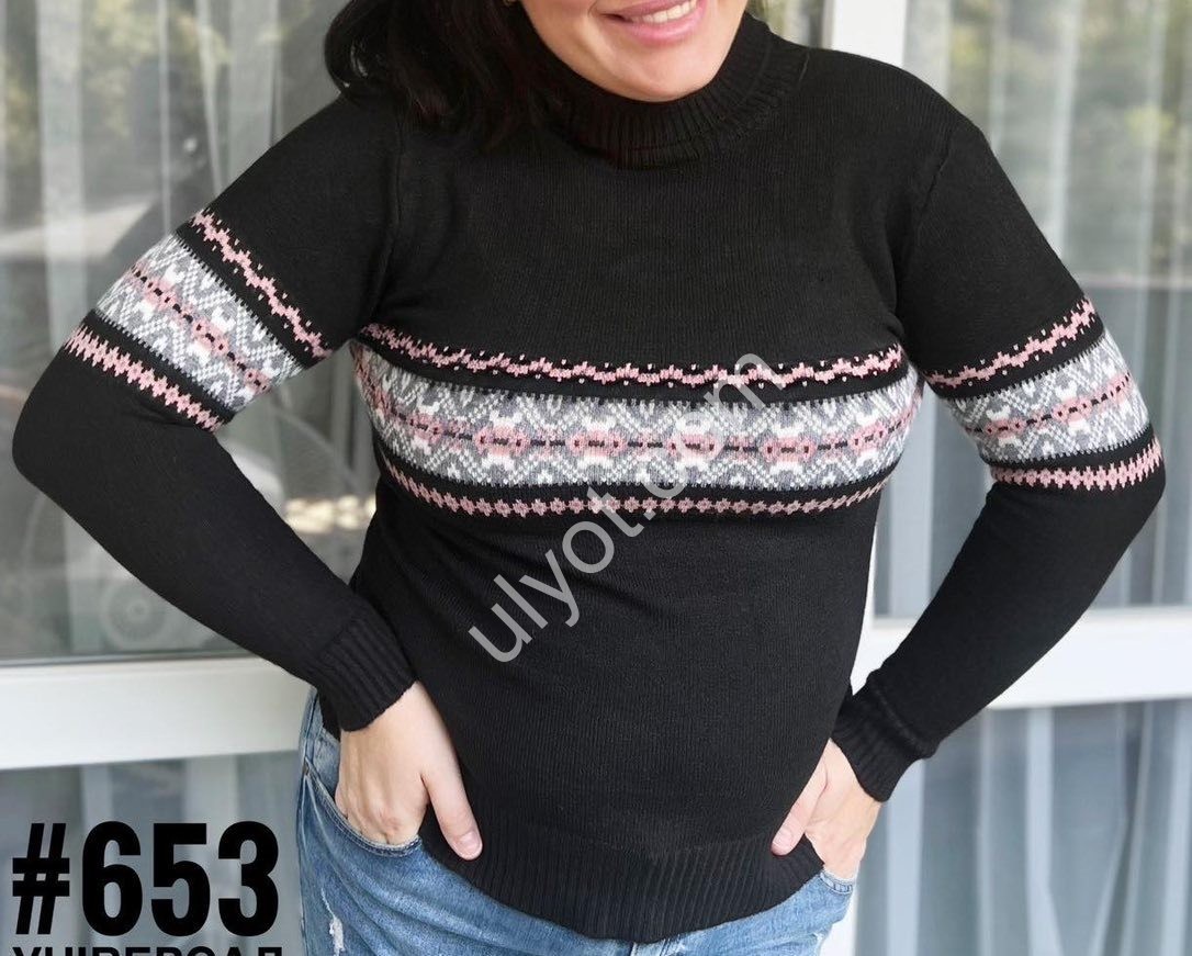 СВІТЕР (ONE SIZE 46-52) МІКС 653