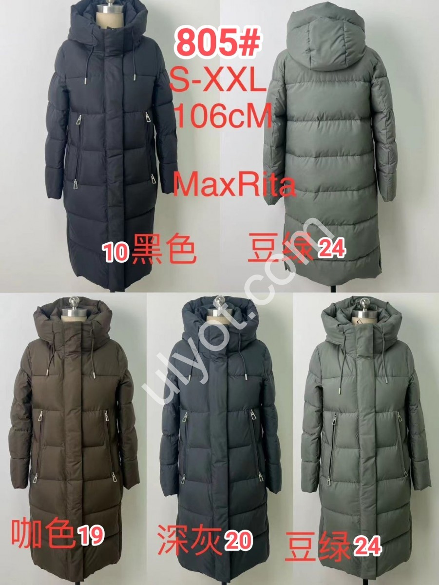 КУРТКА MAX RITA (S-2XL) ЧЕРНЫЙ 805