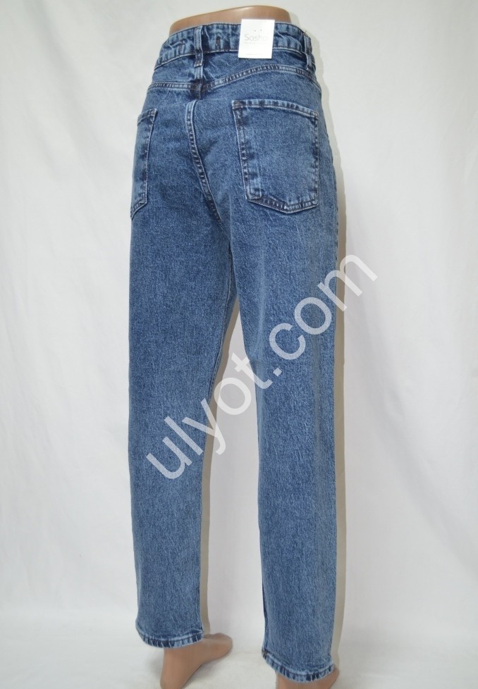 Фото 3 ДЖИНСЫ SASHA (30-36) Т.СИНИЙ 9983