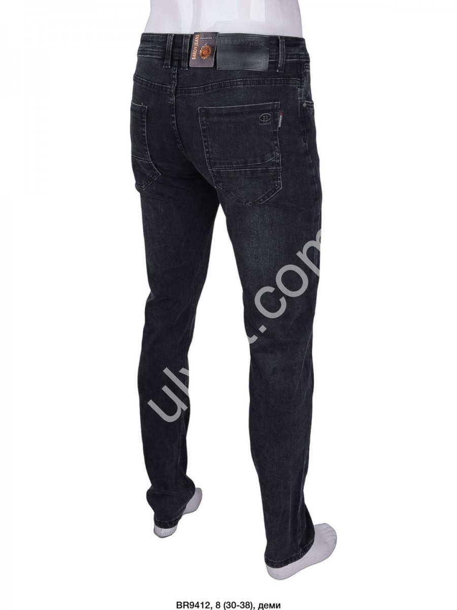 Фото 1 ДЖИНСЫ BARON (30-38) Т.СЕРЫЙ 9412