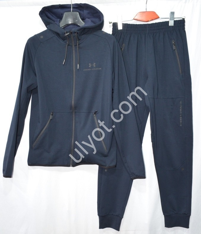 СПОРТ. КОСТЮМ U18 (M-3XL) МАНЖЕТ Т.СИНИЙ K-44