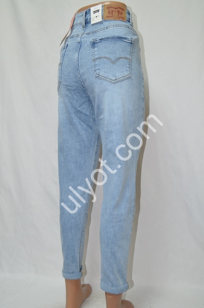 Фото 3 ДЖИНСИ M.SARA (M-3XL) БЛАКИТНИЙ 699-5