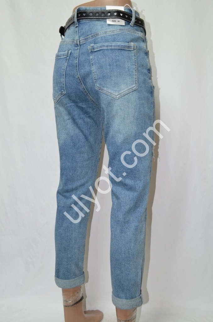 Фото 3 ДЖИНСЫ DENIM NEW (28-33) СИНИЙ 586