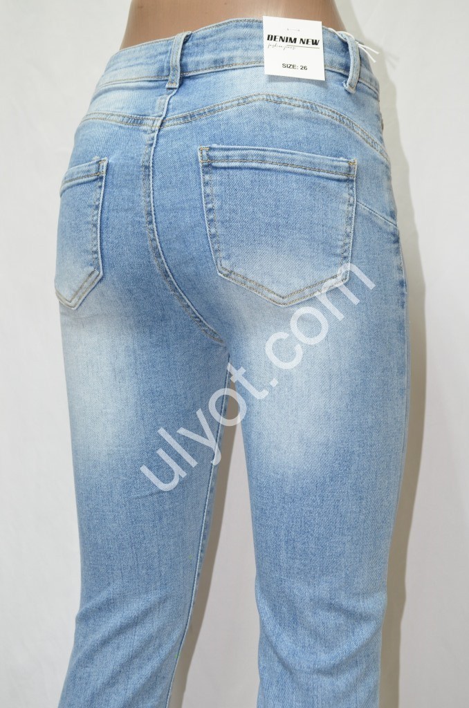 ДЖИНСЫ DENIM NEW (25-30) ГОЛУБОЙ 583