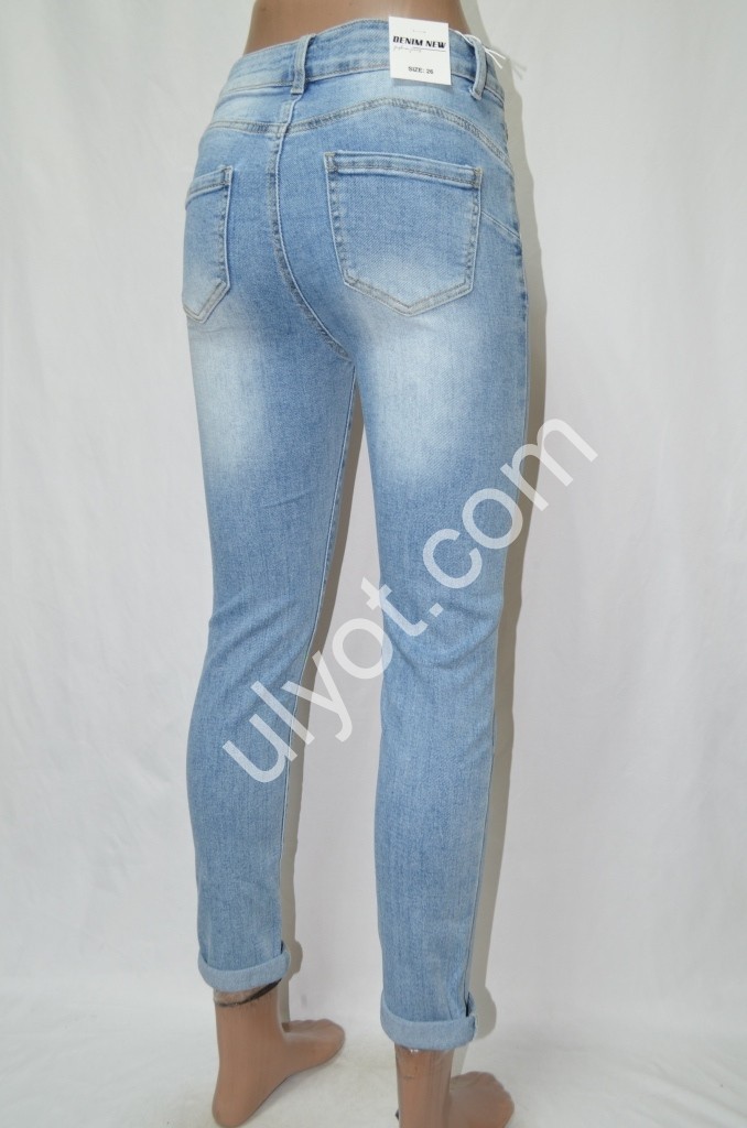 Фото 3 ДЖИНСЫ DENIM NEW (25-30) ГОЛУБОЙ 583