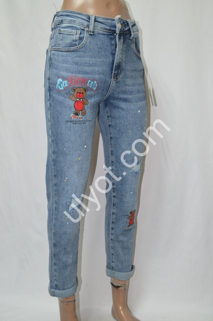 ДЖИНСЫ DENIM NEW (25-30) СИНИЙ 608