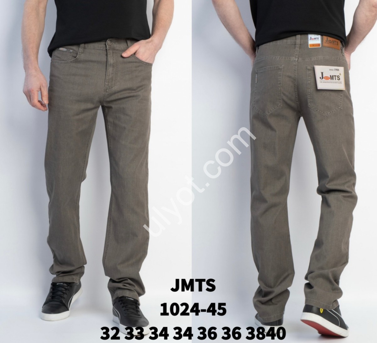 ДЖИНСИ JMTS (32-40) Т.ОЛИВКА 1024-45