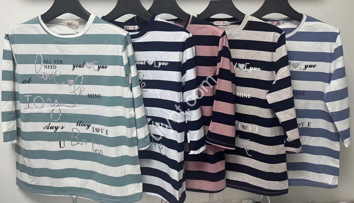 ФУТБОЛКА (2XL-5XL) БІЛИЙ+ДЖИНС 7702