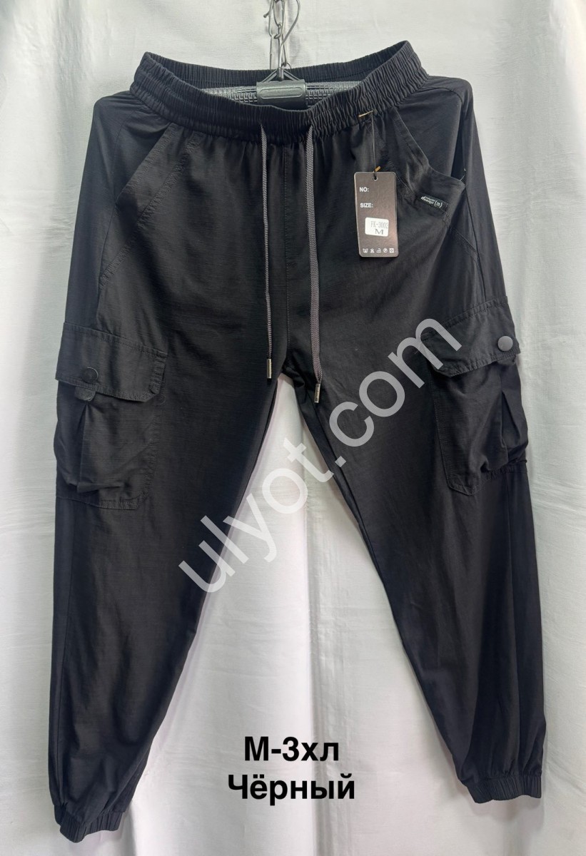 ШТАНИ (M-3XL) ЧОРНИЙ 3002