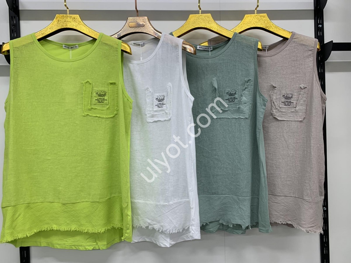 МАЙКА (3XL-6XL) САЛАТОВИЙ 7377
