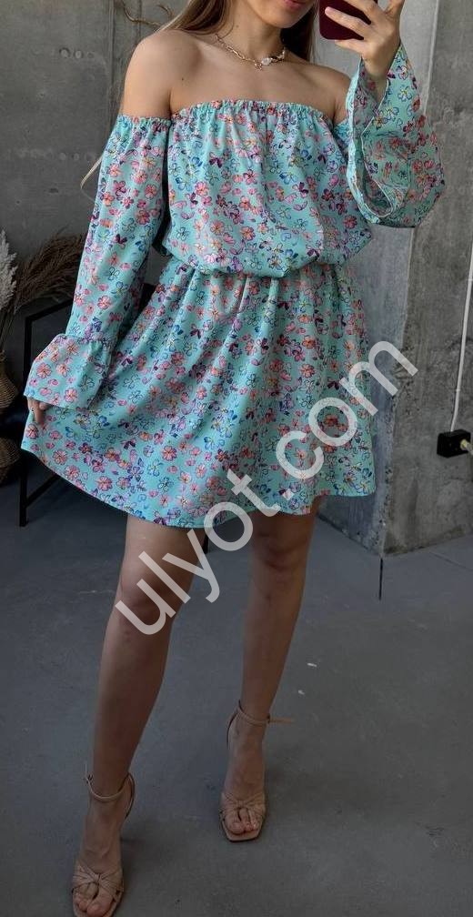 ПЛАТЬЕ (42-46 OVERSIZE) МЕНТОЛ 1382