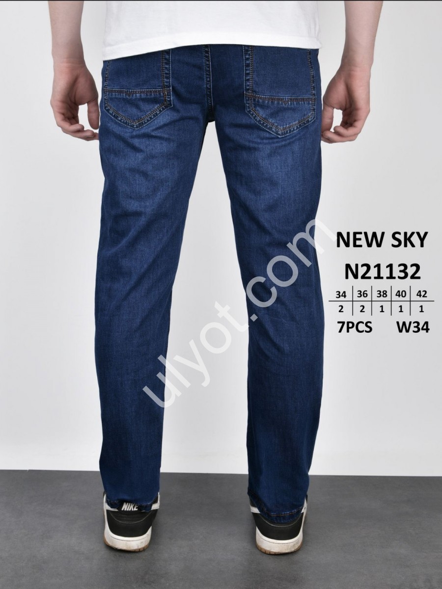 ДЖИНСИ NEW SKY (34-42) Т.СИНІЙ 21132