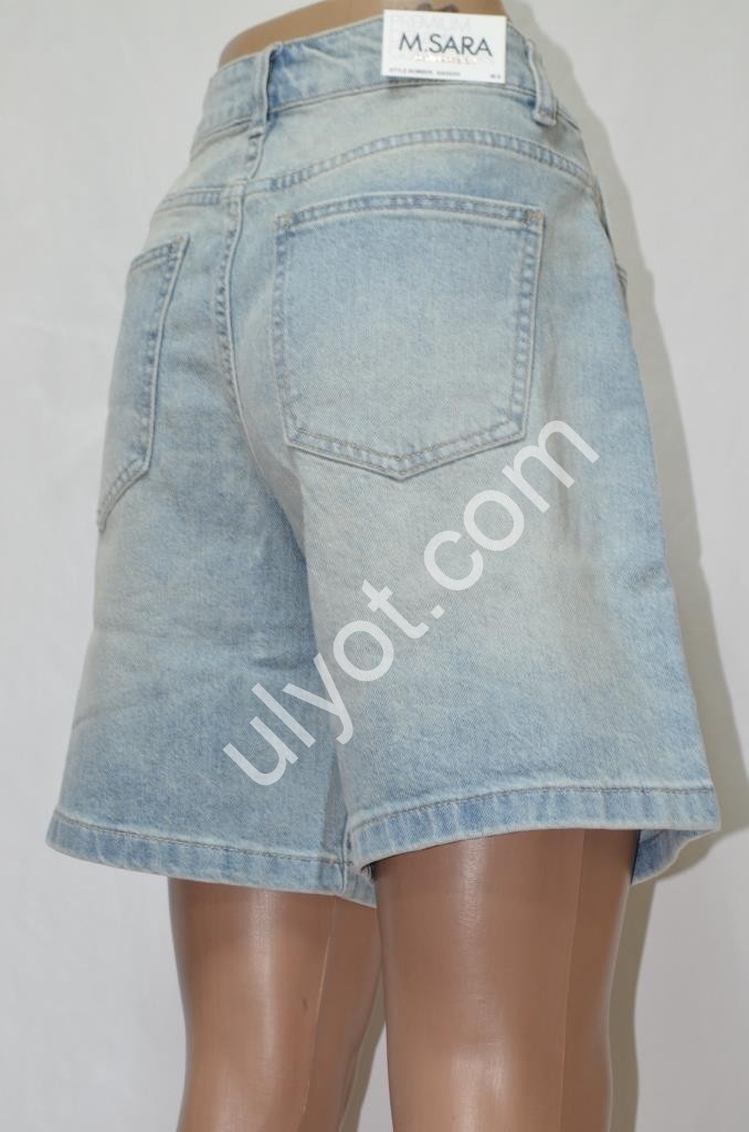 ШОРТЫ M SARA (XS-XL) СВ.ГОЛУБОЙ 6262-1