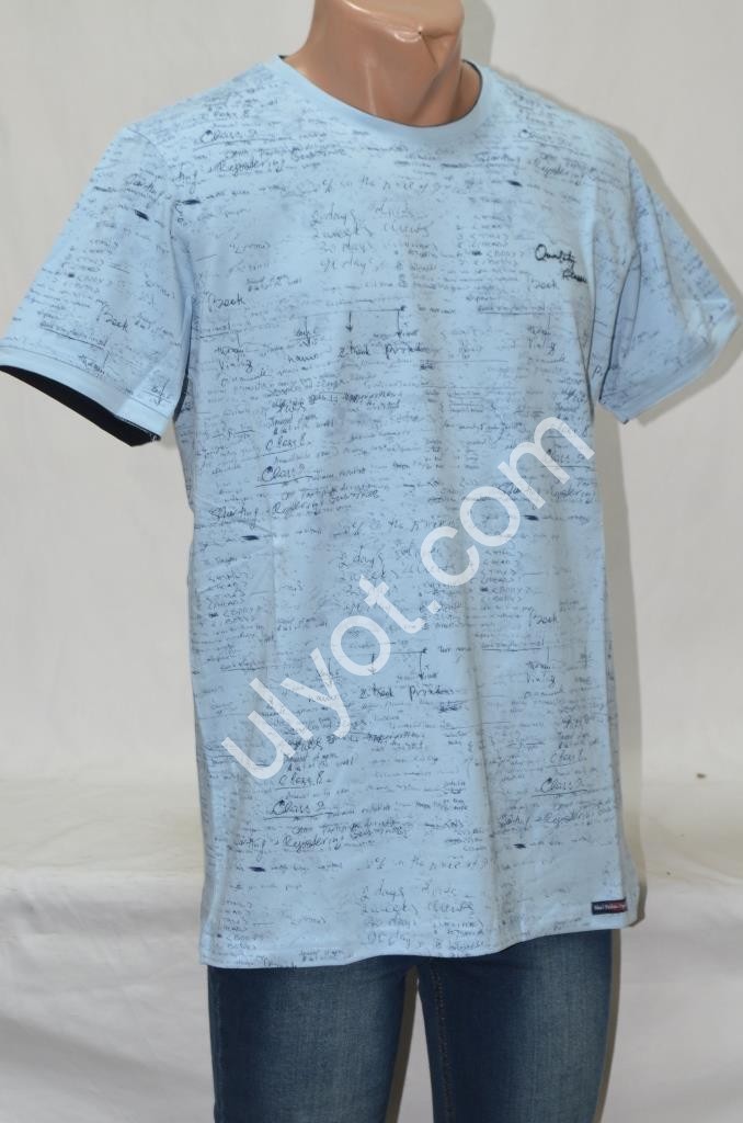 ФУТБОЛКА (L-3X) БЛАКИТНИЙ 9781