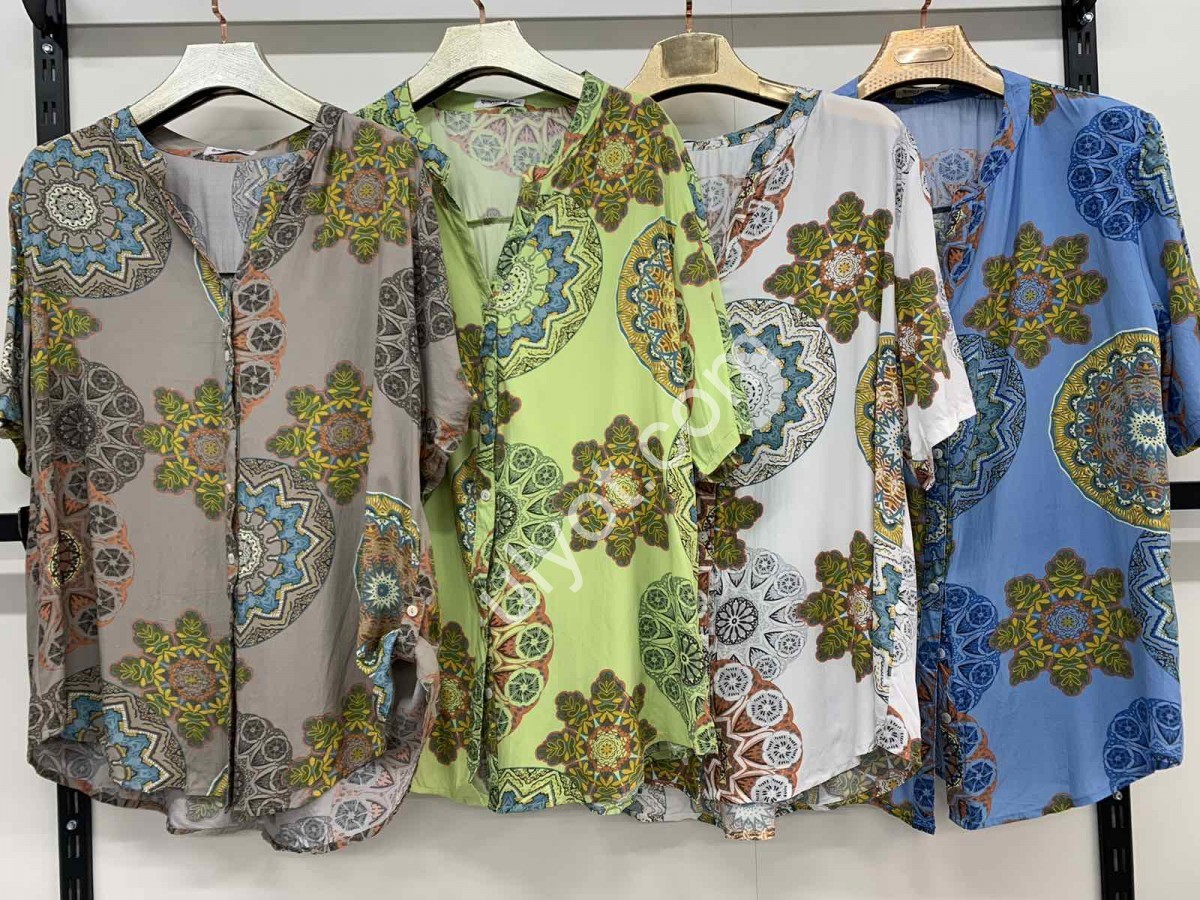 СОРОЧКА-53 (3XL-7XL) САЛАТОВИЙ 36953