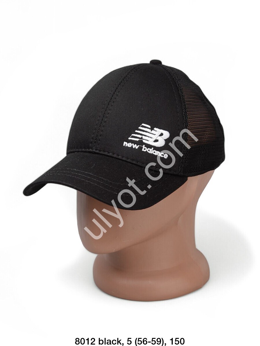 КЕПКА NB02 (56-59) ЧЕРНЫЙ 8012