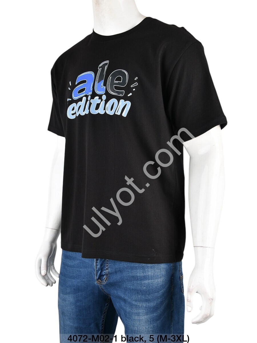 ФУТБОЛКА ALE (M-3XL) ЧЕРНЫЙ 4072