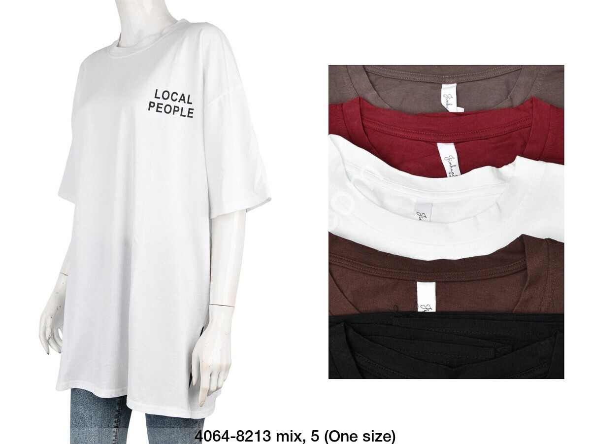 ФУТБОЛКА (OVER SIZE) МИКС 4064-8213