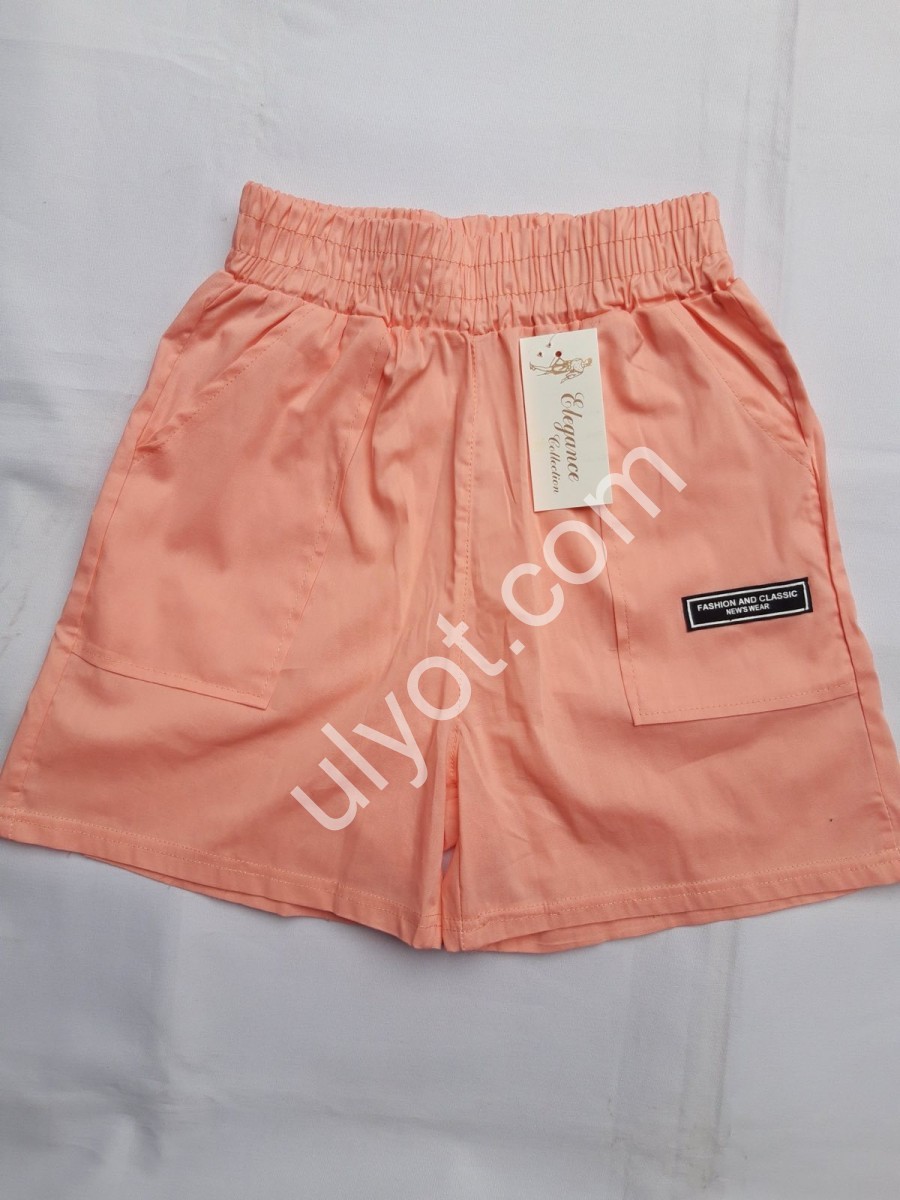 ШОРТЫ (M-2XL) ПЕРСИКОВЫЙ 