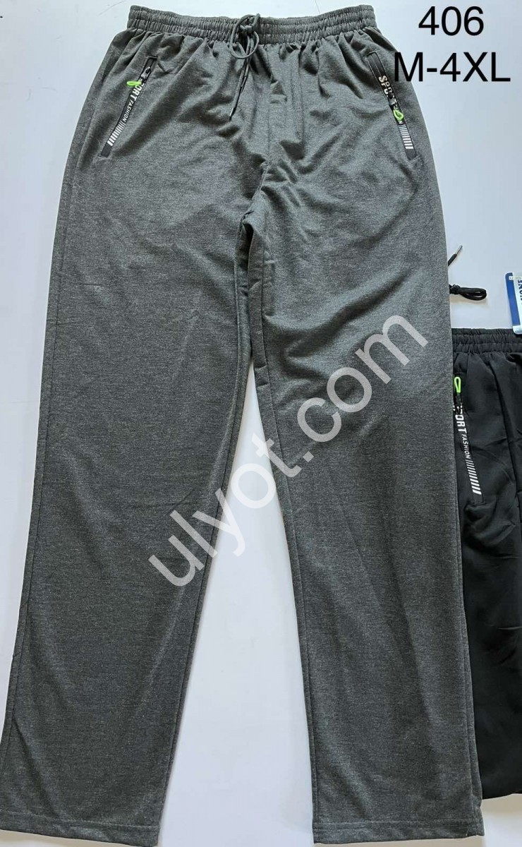 СПОРТ.ШТАНЫ-9 (M-4XL) ПРЯМЫЕ МИКС 406
