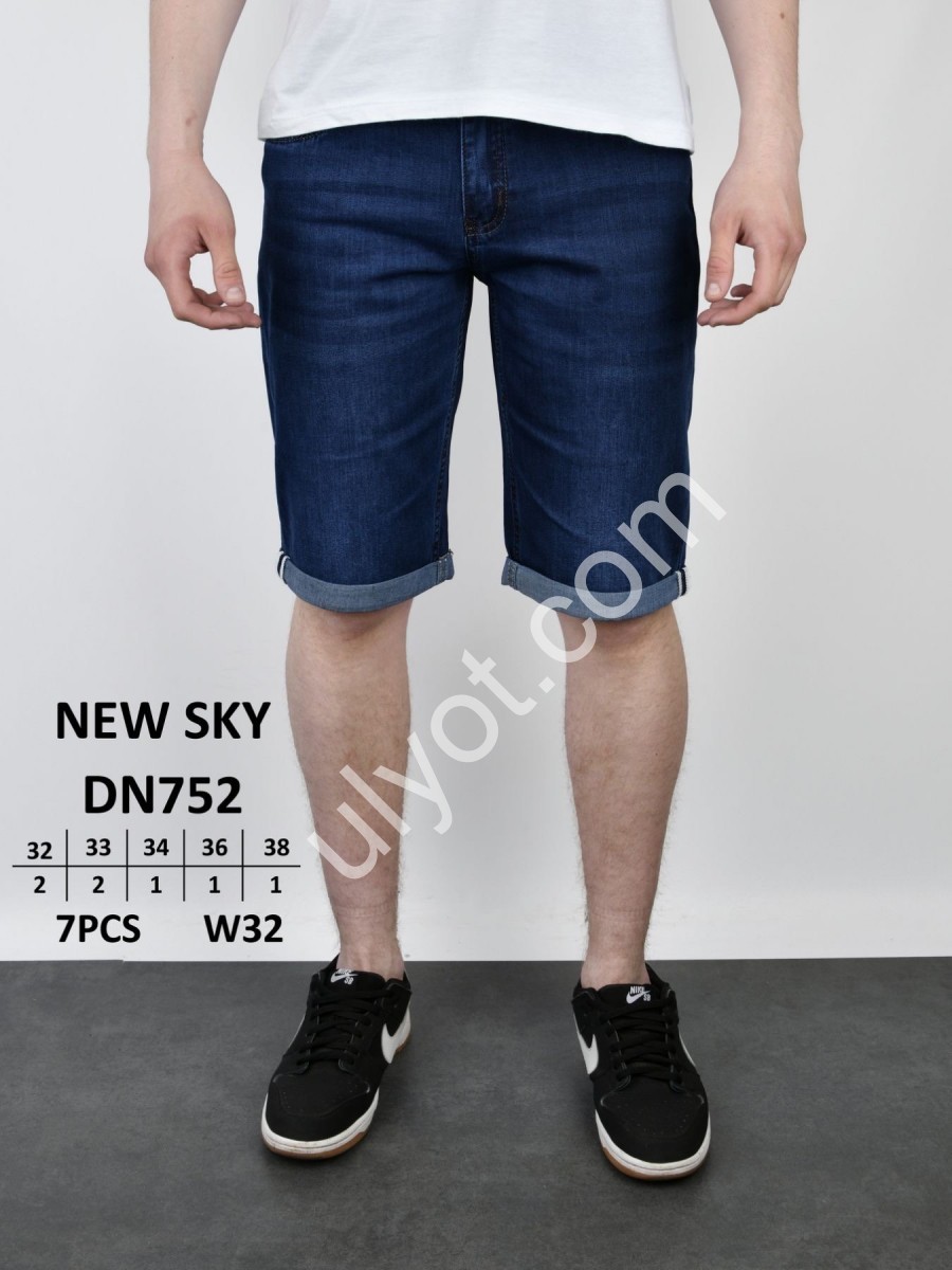 ШОРТЫ NEW SKY (32-38) Т.СИНИЙ 752