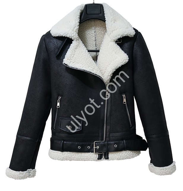 ДУБЛЕНКА AOLONG (S-2XL) ЧЕРНЫЙ 8816