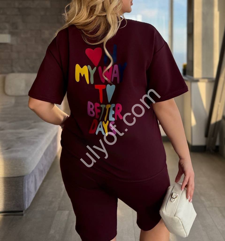 КОСТЮМ (50-60) БОРДО 516