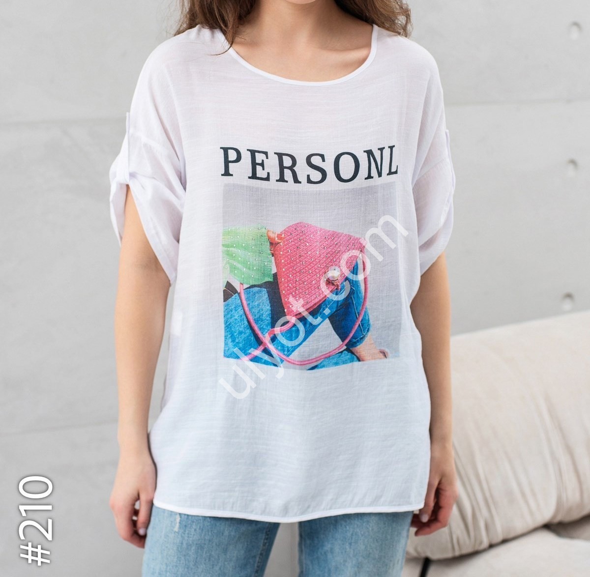 ФУТБОЛКА PERSONL (XL-4XL) БЕЛЫЙ 210