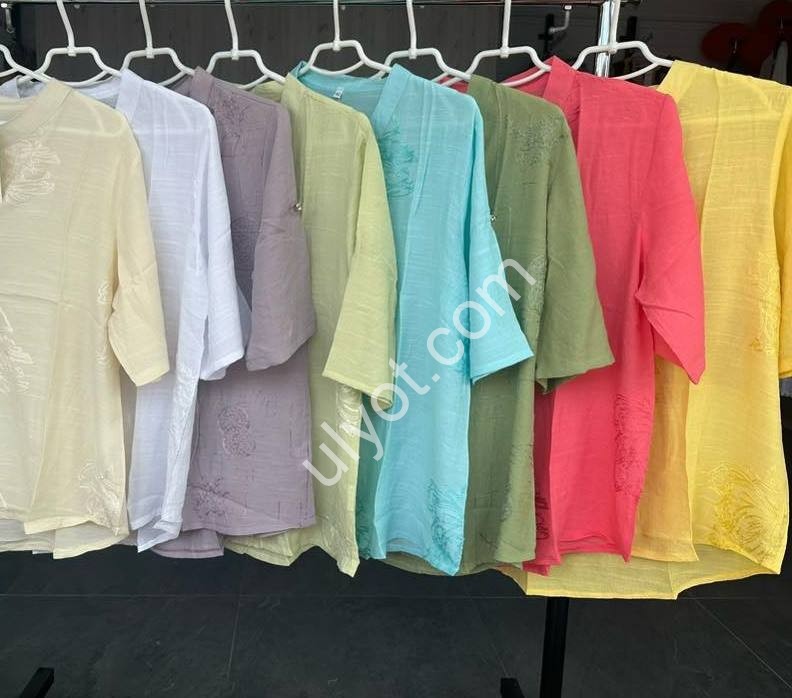 БЛУЗКА (XL-4XL) РОЖОВИЙ 222