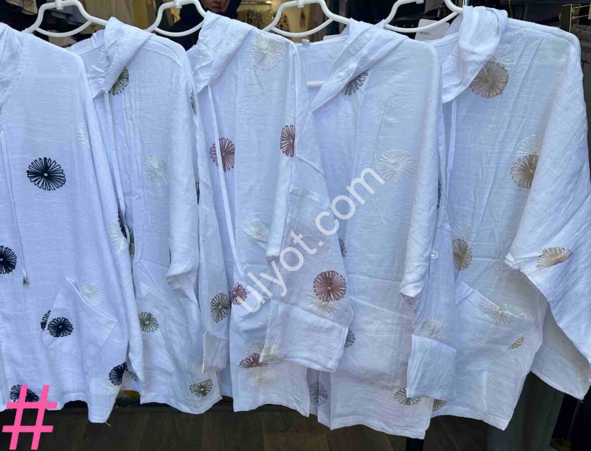 КОФТА (XL-4XL) БІЛИЙ+БІЖОВИЙ 2287