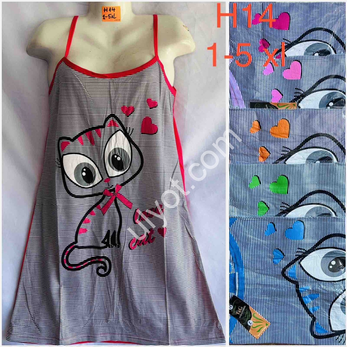 ПИЖАМА (XL-5XL) МИКС-4 H14