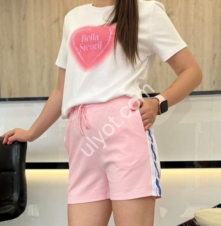 ШОРТЫ (XL-3XL) РОЗОВЫЙ 202
