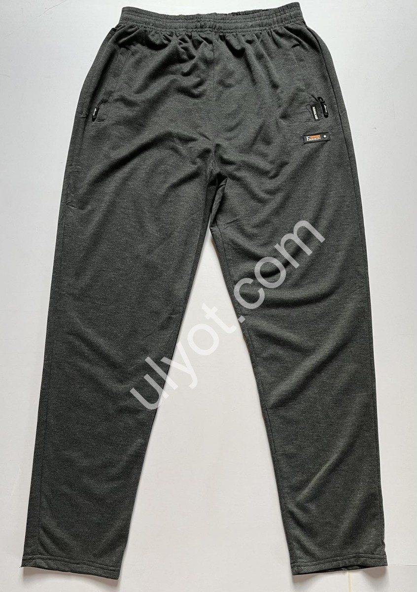 СПОРТ.ШТАНЫ-88 (XL-5XL) ПРЯМЫЕ СЕРЫЙ 601