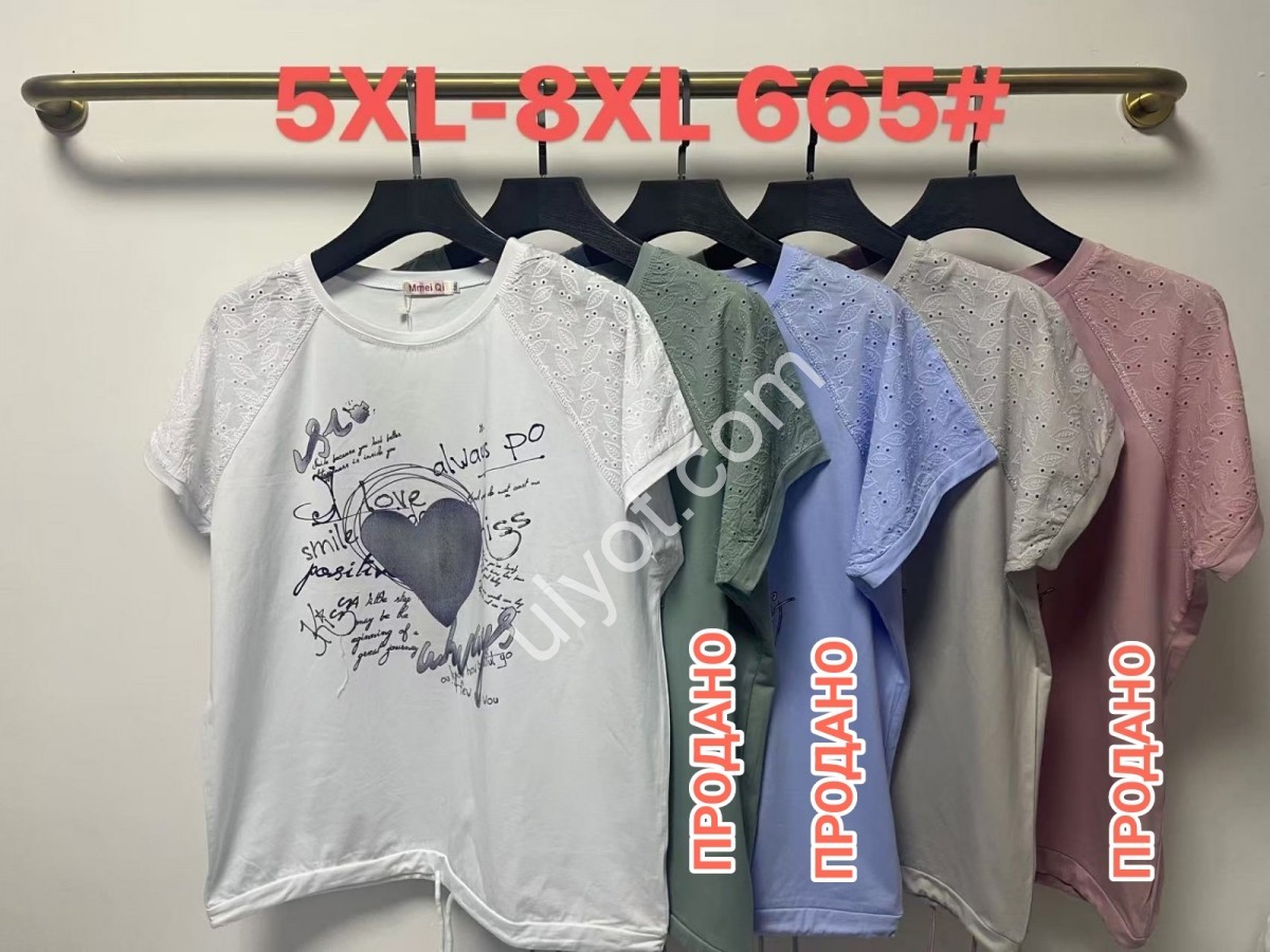 ФУТБОЛКА (5XL-8XL) БЕЛЫЙ 665