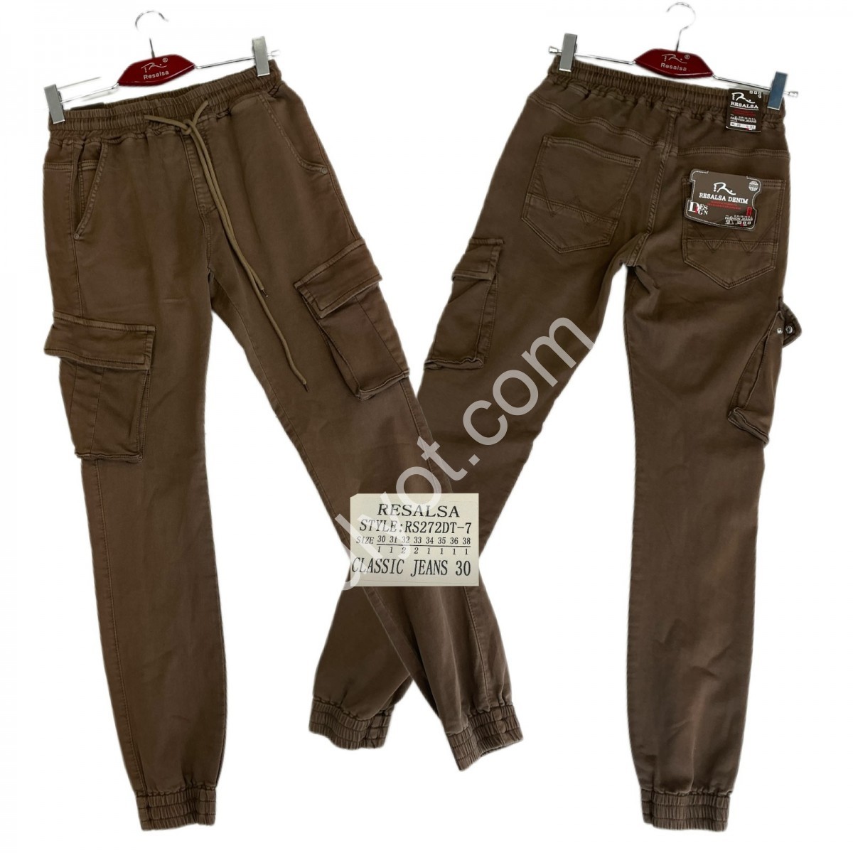 ДЖИНСИ RESALSA (30-38) КОРИЧНЕВИЙ RS272